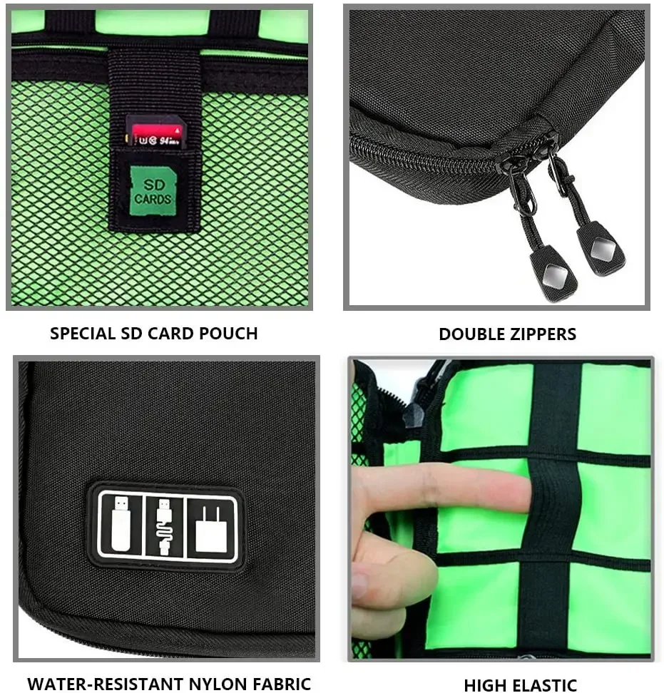 Cable Organizer Storage Bags System Kit Case USB Data Cable Earphone Wire Pen Power Bank Digital Gadget Devices Travel Bags view 3