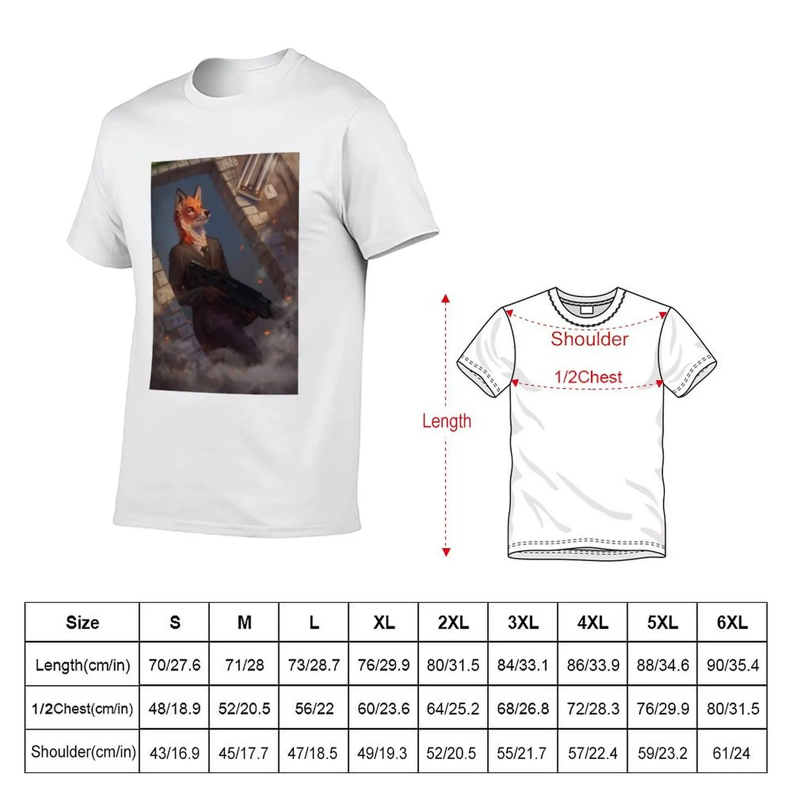 Fox agent T-Shirt man t shirts graphic anime t shirts for man t shirts for man graphic vintage T-shirt