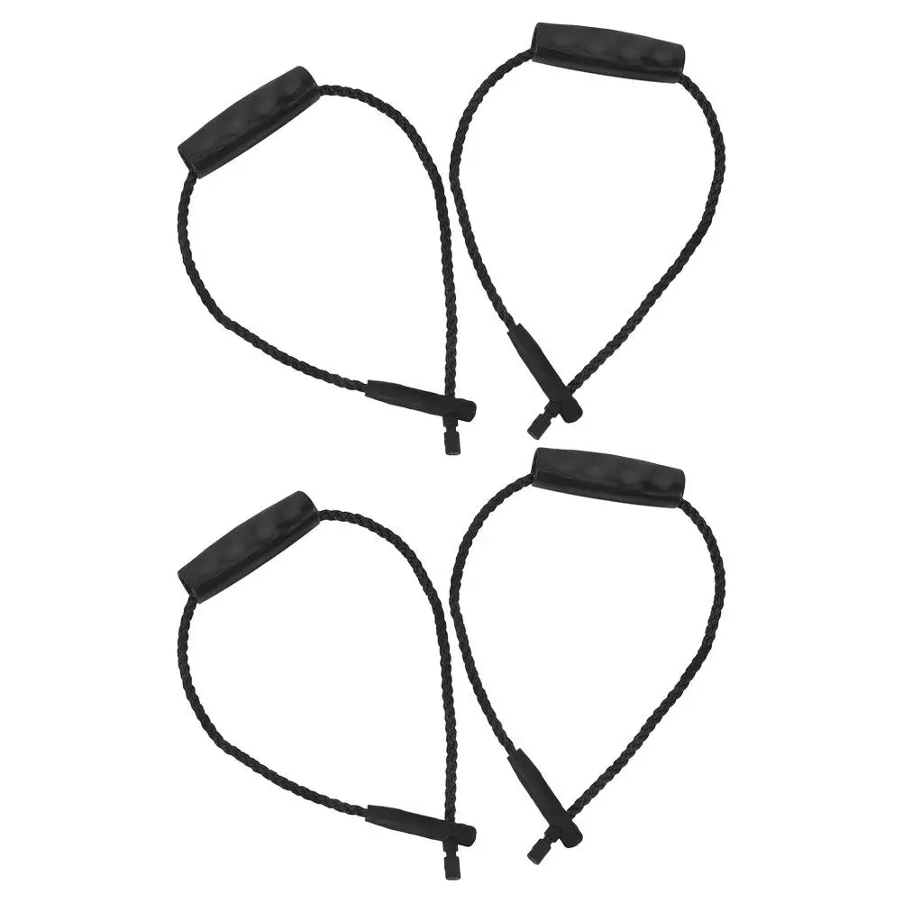 

2 Pairs Round Bucket Handle Wire Rope Ergonomic Replacement Grips for Wood Metal Compact Daily Use Household Accessories
