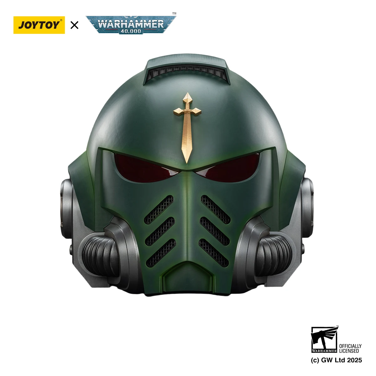 

JOYTOY Warhammer 40K 1/1 Action Figure Dark Angels MkX Helmet & Display Stand Desktop Decorat Model Realistic Wearable Helmet