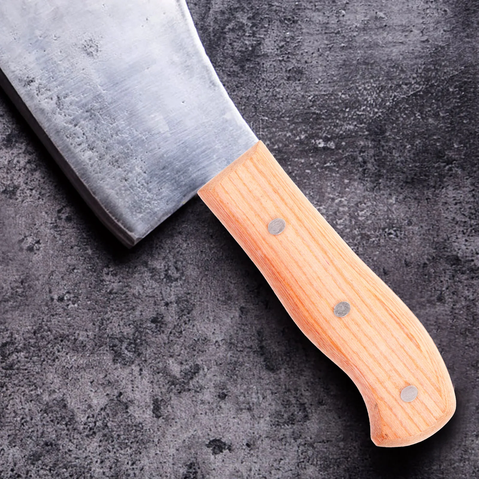 

H Replacement Wooden Kitchen Knife Chef Grips Ergonomic Design Long Lasting Easy Install Replace Practical Veg