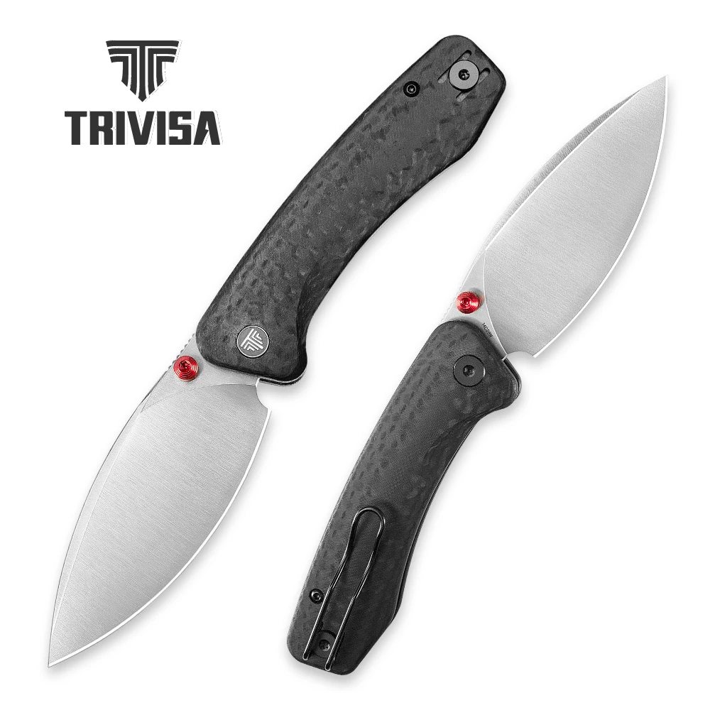 TRIVISA Folding Knife  Koala-CG Plus for Men 14C28N Blade G10 Handle High Hardness Outdoor Survival Camping Fishing Cutting Tool