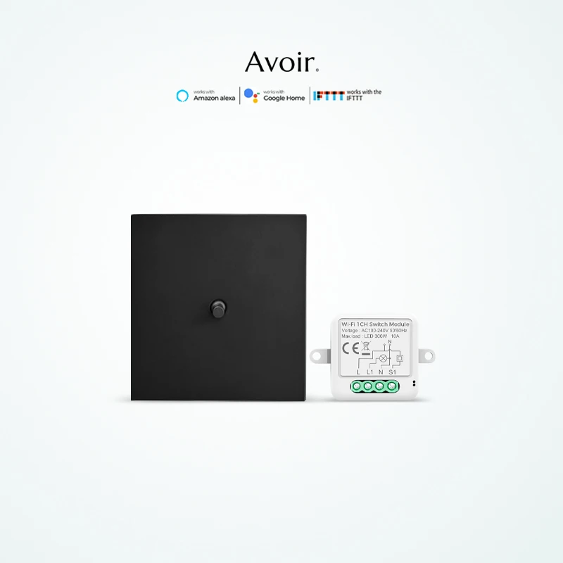 

Avoir Smart Home Products Black Rocker Toggle Switch Zigbee Switches Wall Switches Wall Socket 220V Retro Tuya Smart Accesorios