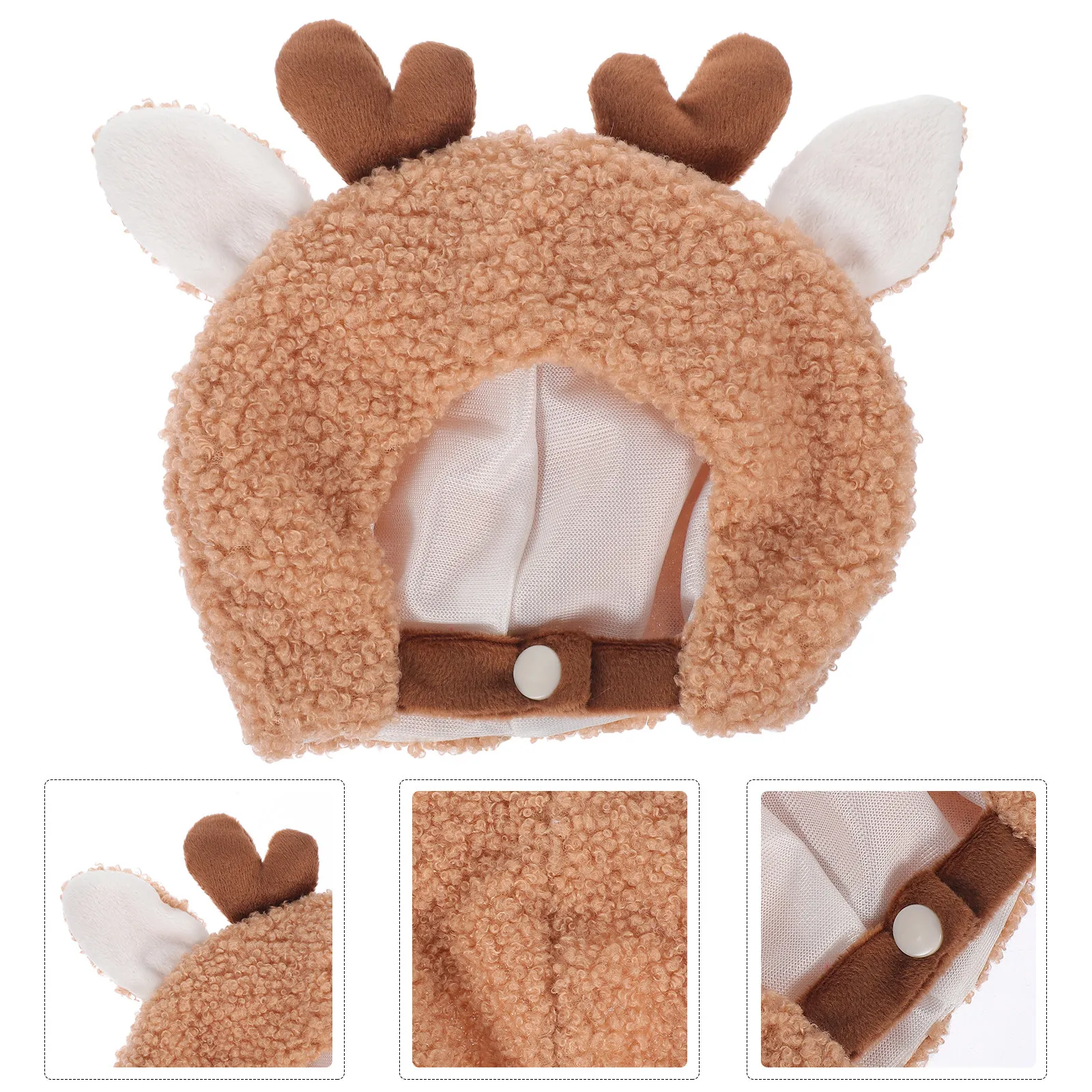 

Mini Soft Cute Deer Cap for DIY Craft Decoration Cartoon Small Hat for Collecting and Photo Props Hats