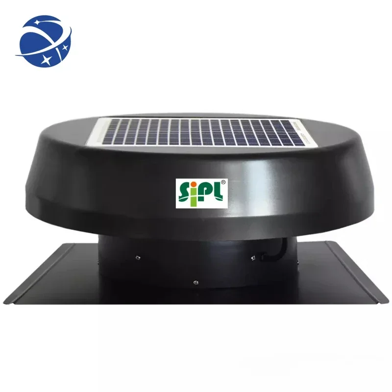 

YYHC Hot Sale Heat Extractor 40W Solar Panel Powered Ceiling Exhaust Fans Roof Ventilation Attic Gable Air Blower DC Fan