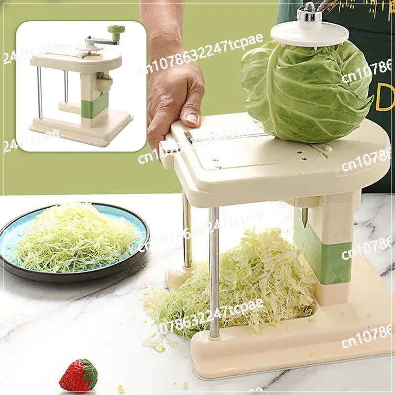 

Hand Crank Cabbage Slicers Chopper Quick Lettuce Sharpen Grater for Restaurants