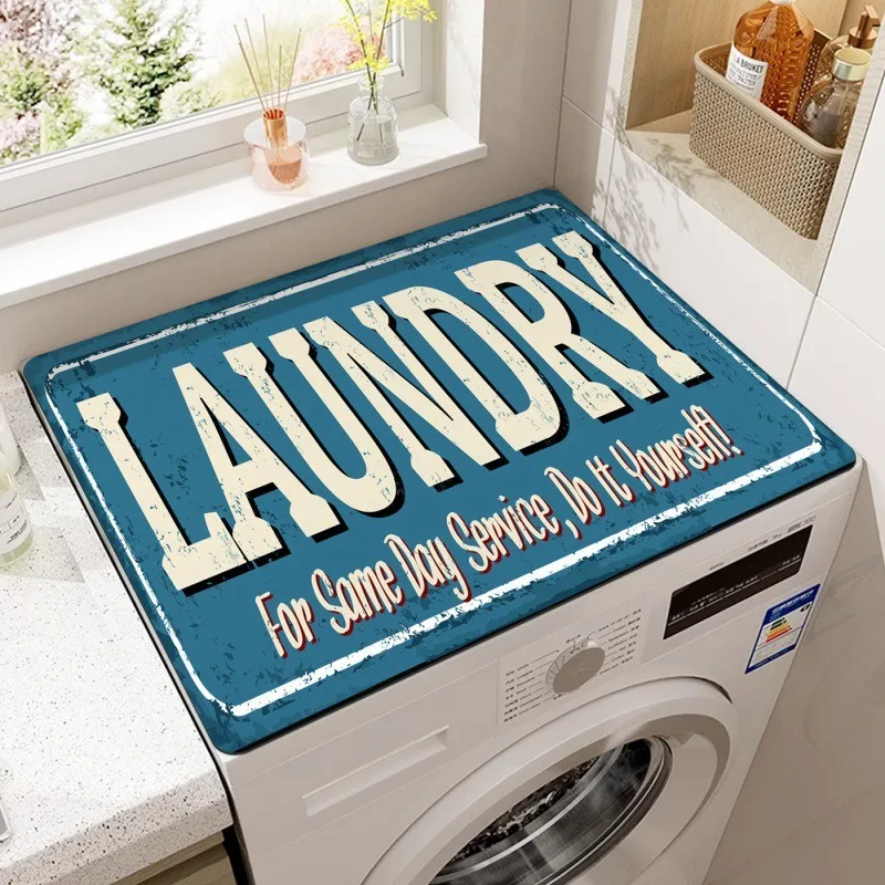 Washing Machine Refrigerator Dust Kitchen Carpet Coffee Tray Drainage Pad Oven Microwave Countertop Pad Washing Machine Cover
