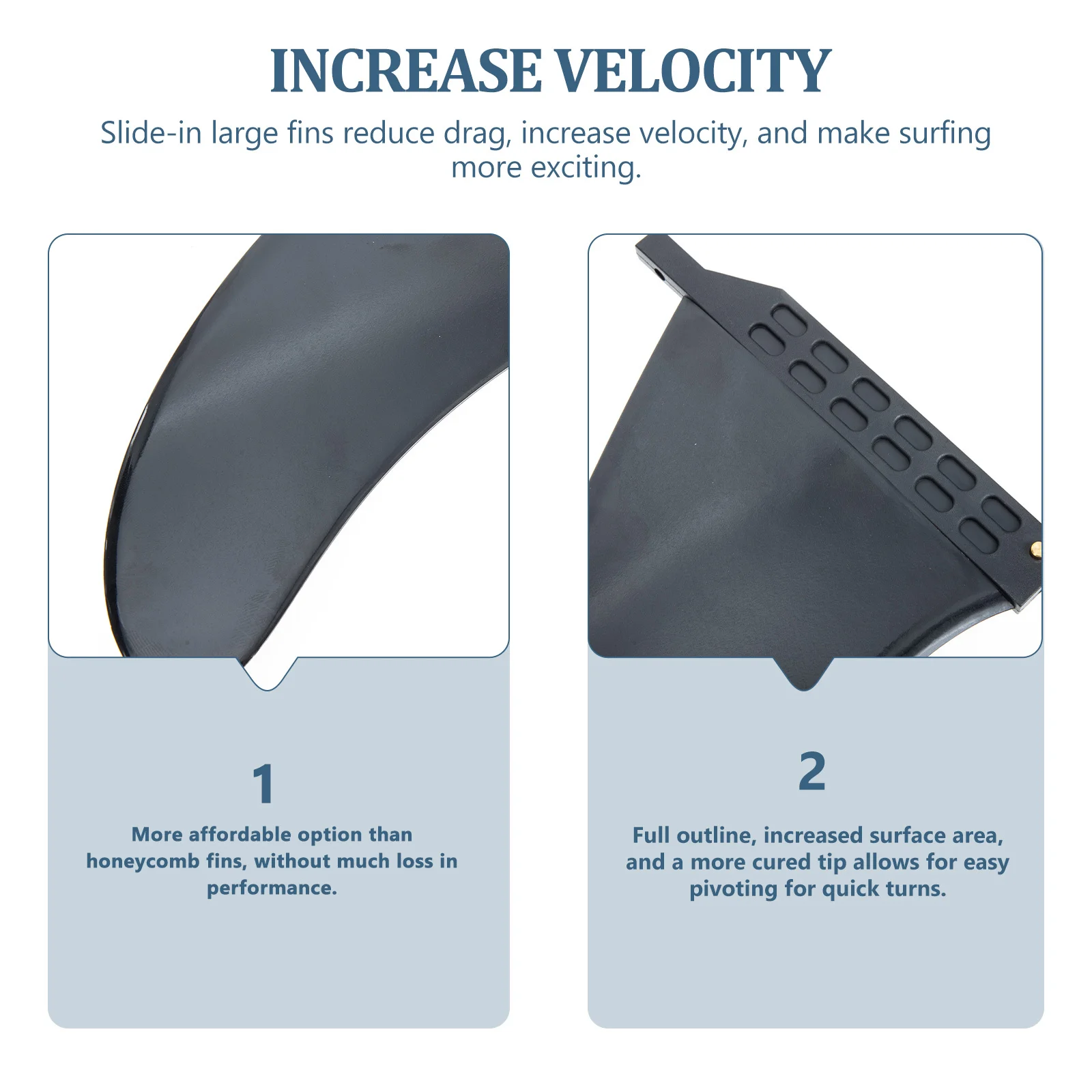 

Paddle Board Fin Medium Template Strong Water Flex Fins For Quick Turns Replacement Surfboard Tail Fin Outdoor Water