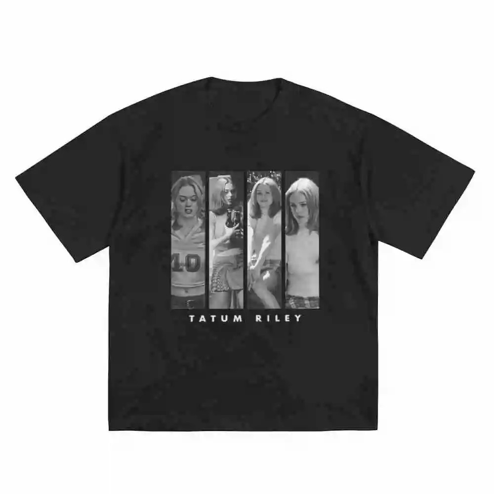 Tatum Riley Rose McGowan Retro Short Sleeve Tee 100% Cotton T-Shirt