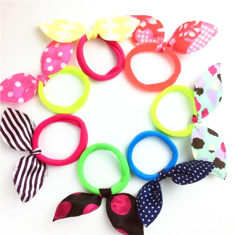 1/10PCS Headbands Elastic Hair Bands Lovely Hair Accessories Head Dress Rubber Band Hairstyle Tool Bunny Ears Hair Ropes Girls