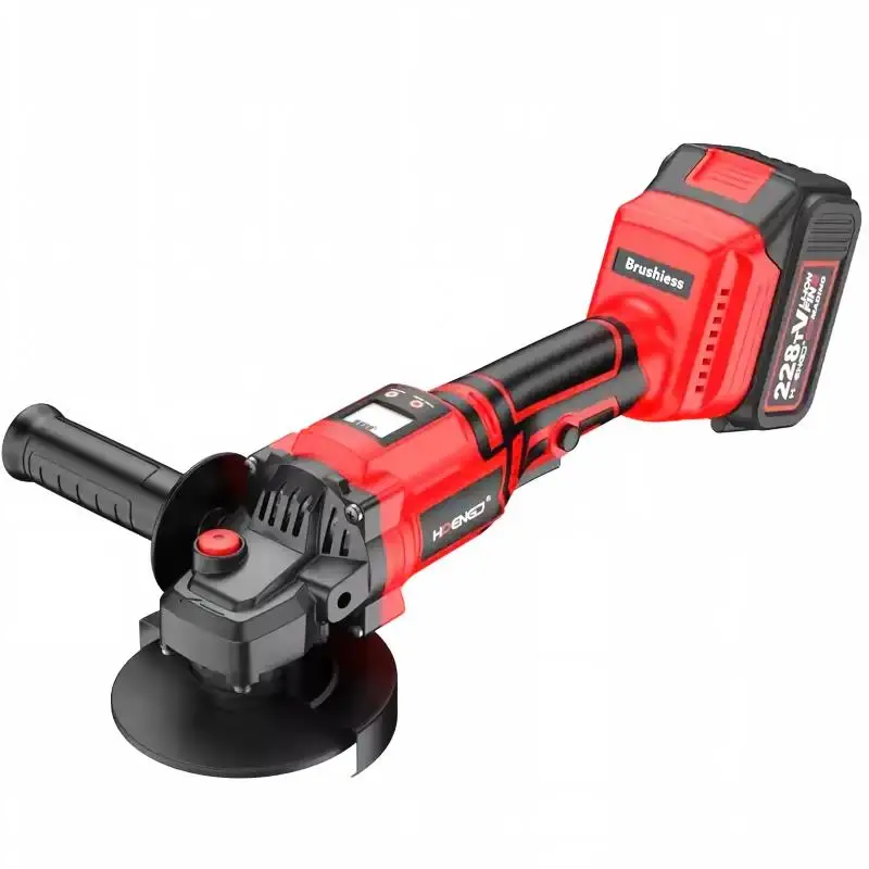 Cordless Angle Grinder 21V Brushless Digital Display Cut Grind Polish