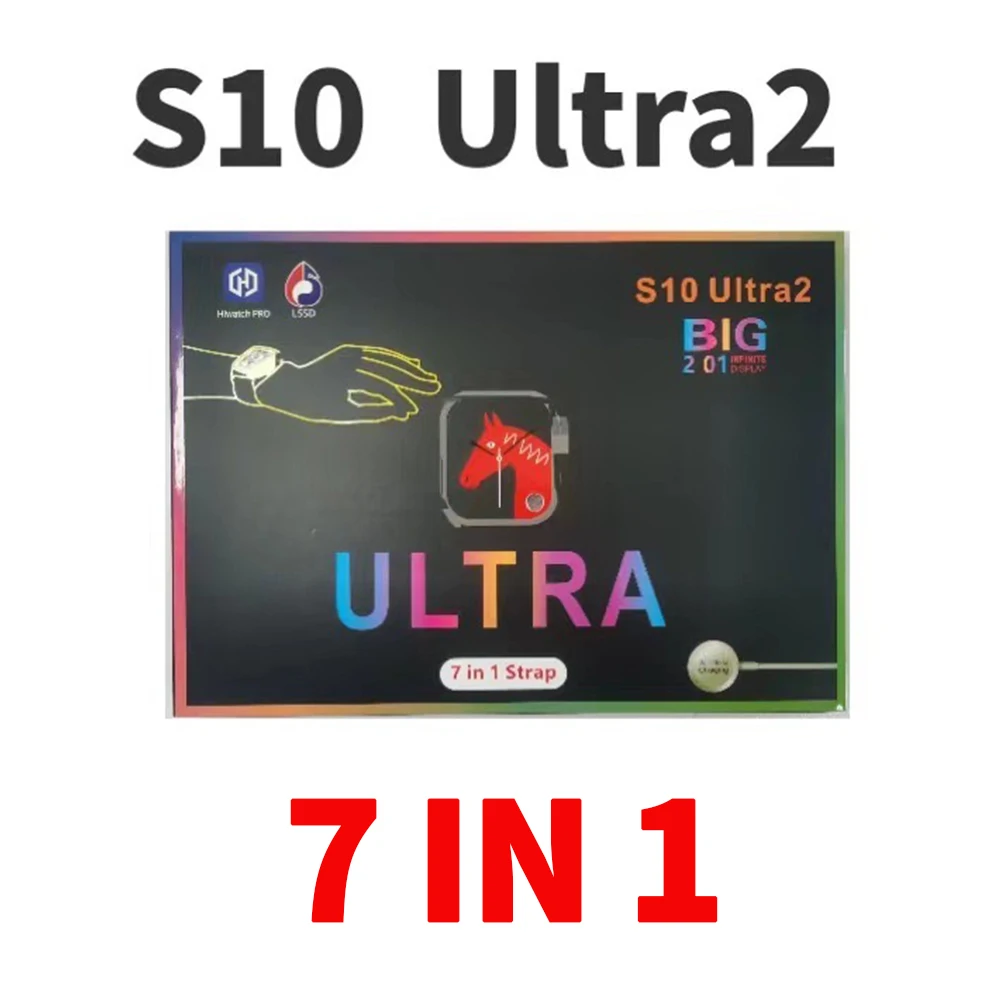 Reloj inteligente S10 ultra 2 Ultra Series 9 7, correa más barata, llamada telefónica Pirce, Bluetooth, resistente al agua, reloj deportivo 2024, detección de frecuencia cardíaca