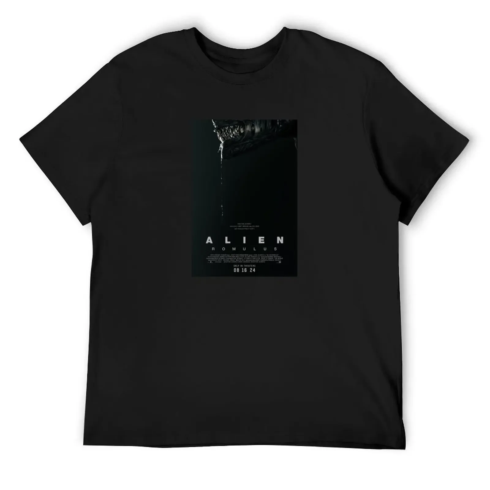 Alien Romulus poster Xenomorph T-Shirt anime animal prinfor boys mens plain t shirts