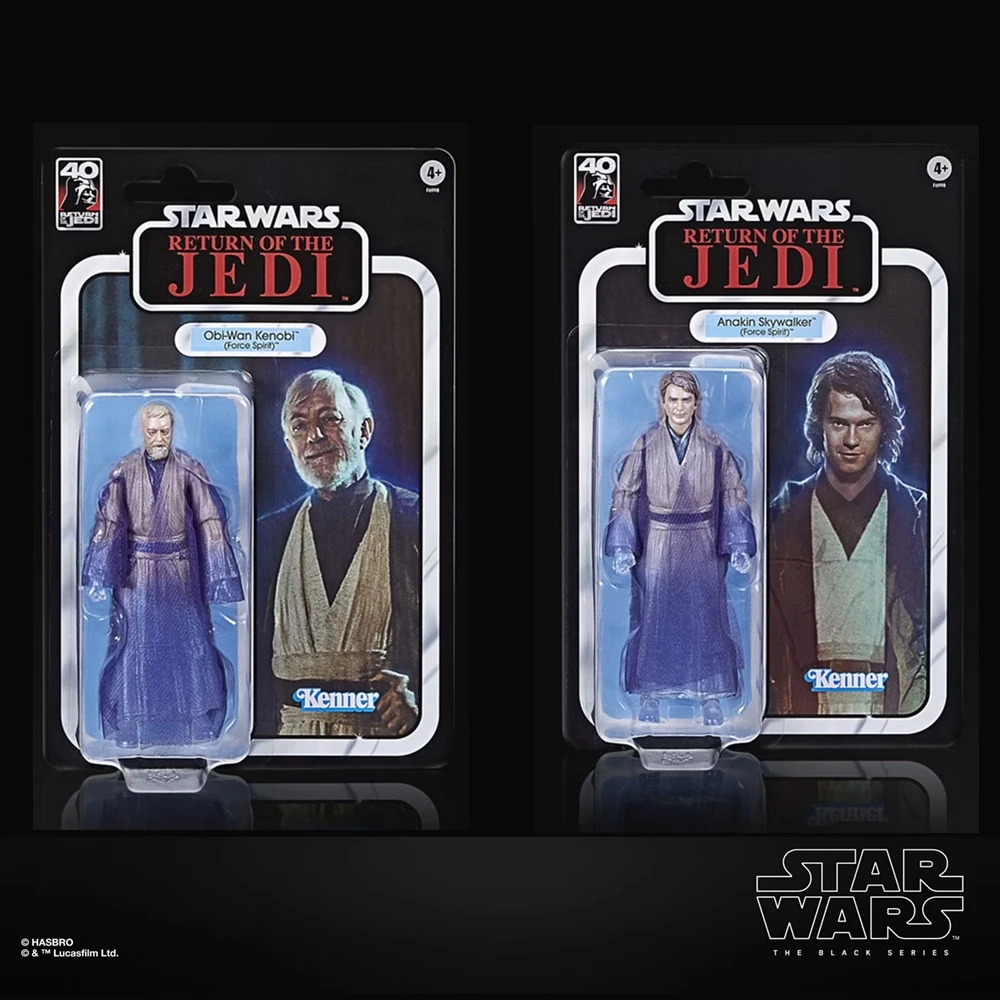 Original 6 Inch Star Wars The Black Series 40th Spirit Anakin Obi-wan Action Figure Collection Toys for Gift