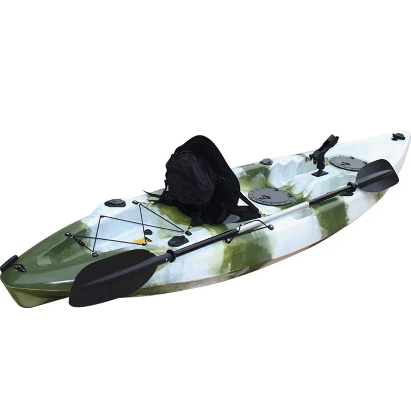 زورق سميك قابل للنفخ لشخصين - كاياك على الطراز العائم، متين للبحيرات والأنهار، سهل النفخ