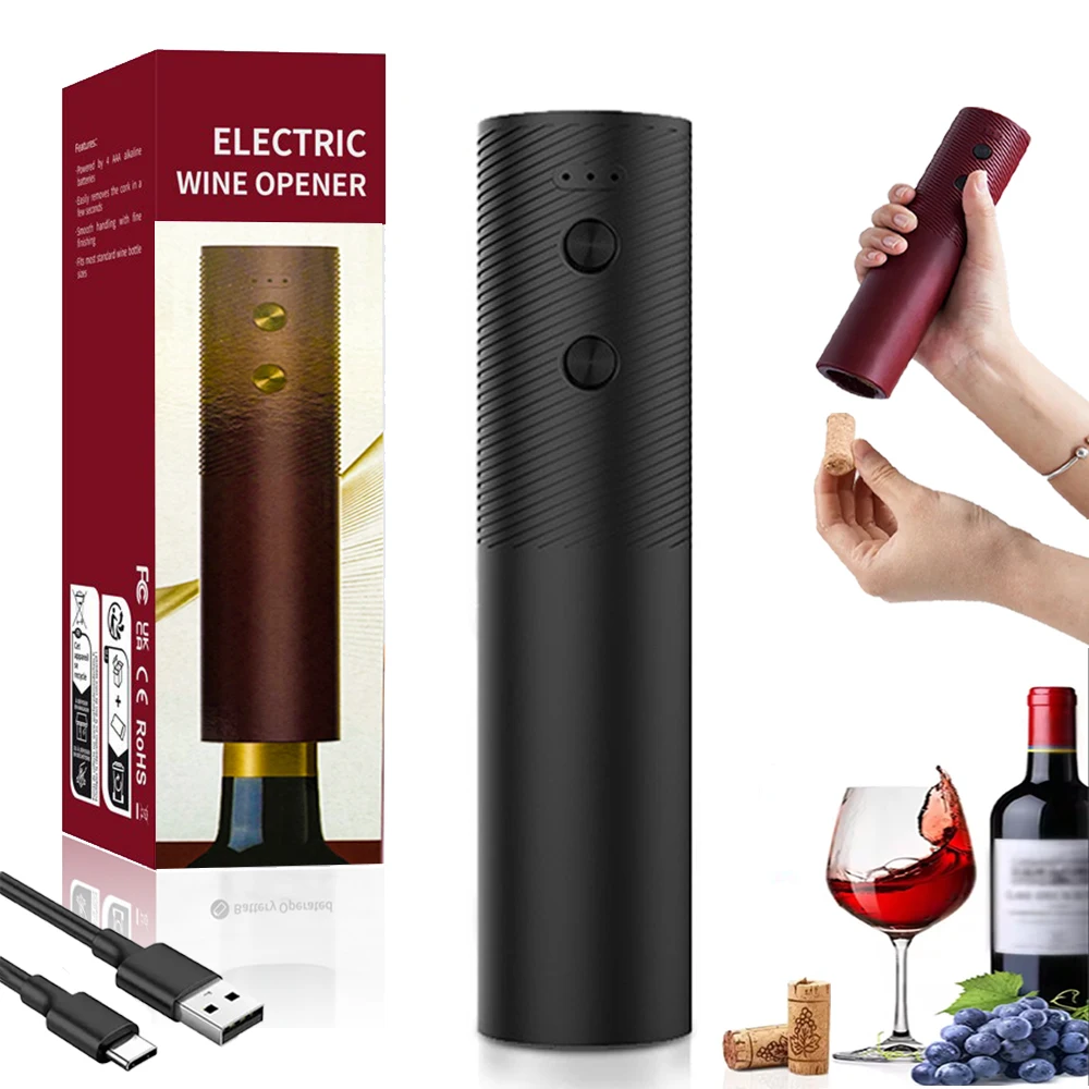 Electric Red Wine Openers Automatic Corkscrew Wine Openers for Red Wine Cutter Tools Kitchen Accessories Gadgets Bottle Opener