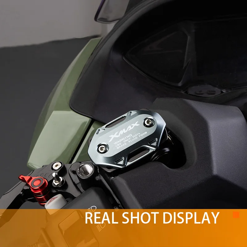 For Yamaha XMAX 300 250 2017-2025 2024 2023 2022 2021 2020 2019 XMAX Motorcycle Front Brake Reservoir Fluid Tank Oil Cup Cover 3