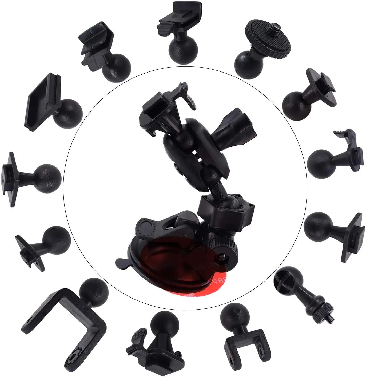 

Dash Cam Windshield Suction Mount Holder - Dashboard Camera Holder Various Joints Suit 99% On-Dash Cameras