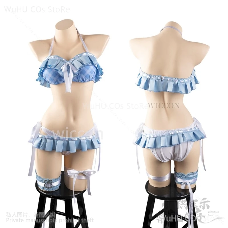 Anime virtual youtuber cosplay usada pekora traje hololive casaco maiô biquíni peruca coelho earwear sexy kawaii terno personalizado