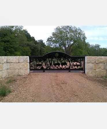 Porte de ranch en métal personnalisée, porte de ferme-Foshan faite à la main