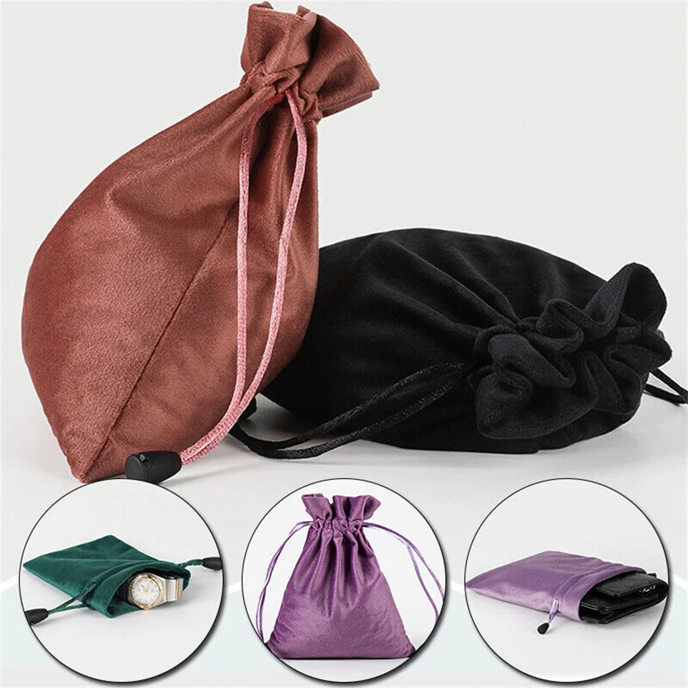 Colocomparator Velvet Jewelry Packaging Bag, Proximité Wstring Pochettes, Sacs cadeaux pour fête de mariage, 8x10cm, 9x12cm, 10x15cm, 14x18cm, 16x20cm, 20x30cm