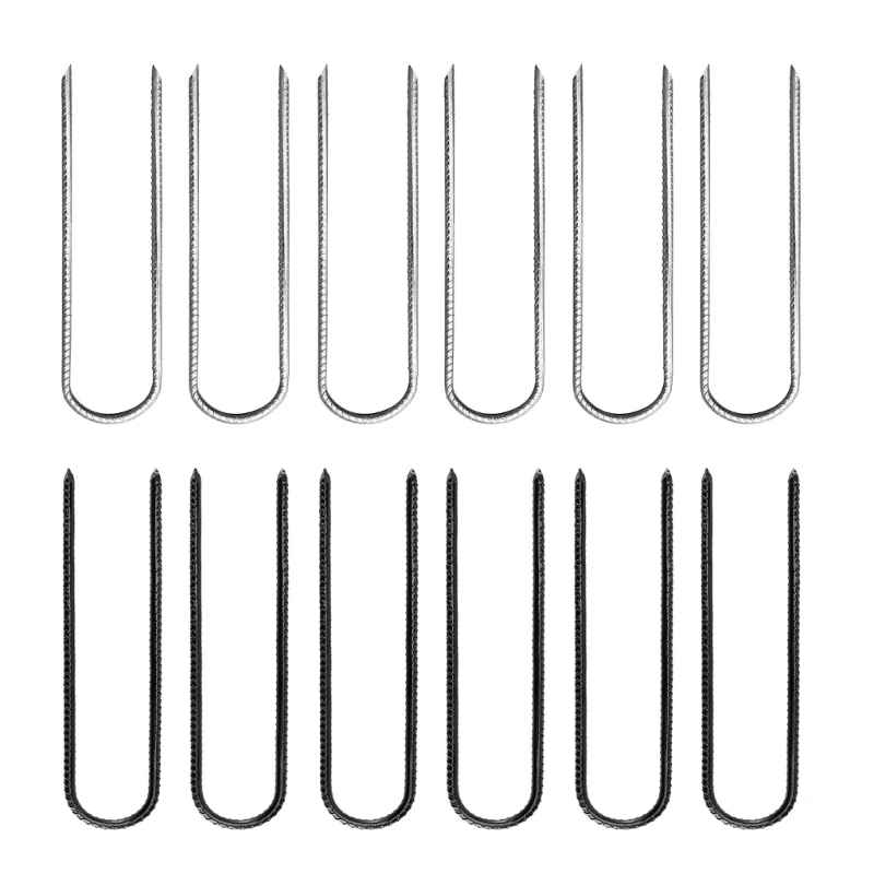 

6pcs Ground Stakes Simple Install Garden Fixings Convenient Steel Ground Screws