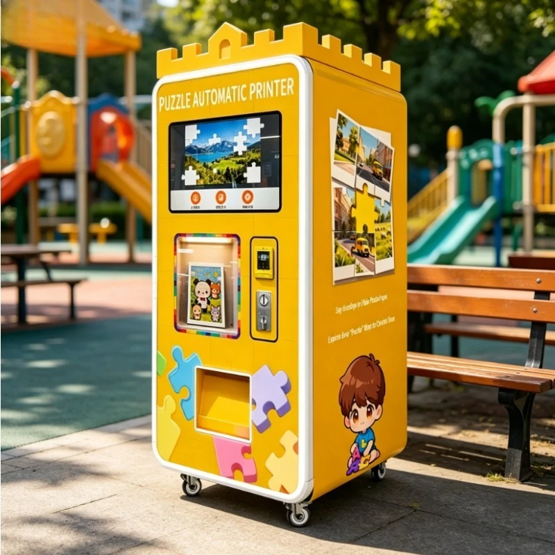 Customized Self‑Service Jigsaw Puzzle Printing Vending Machine for Scenic Area Shopping Mall Amusement Park Wholesale Business