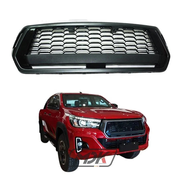 

Car Abs Black Front Grille for Hilux Rocco 2018-2020