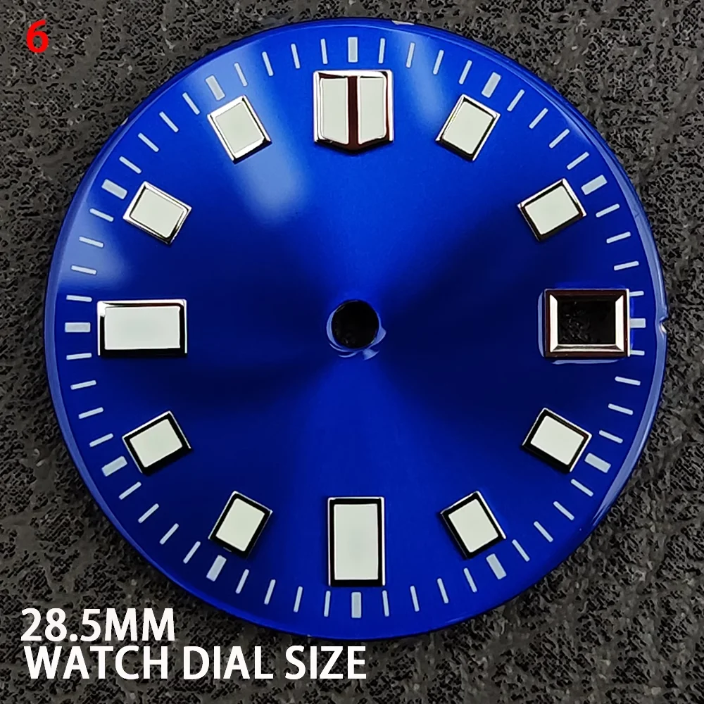 La nueva adaptación de DIAL de 28,5 MM está diseñada para el CALIBRE NH35, luminoso, tendencia de moda