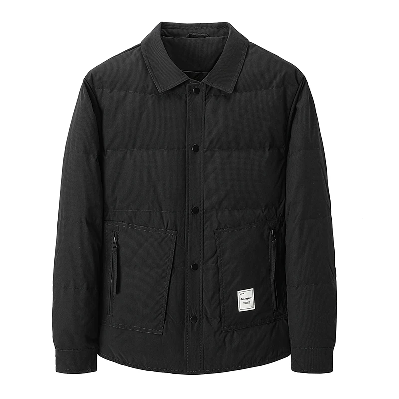 New Arrival Men\'s Casual Duck Down Jackets 2026 Autumn Winter Single Breasted Puffer Coats Street Windproof Warm Padded Clothing