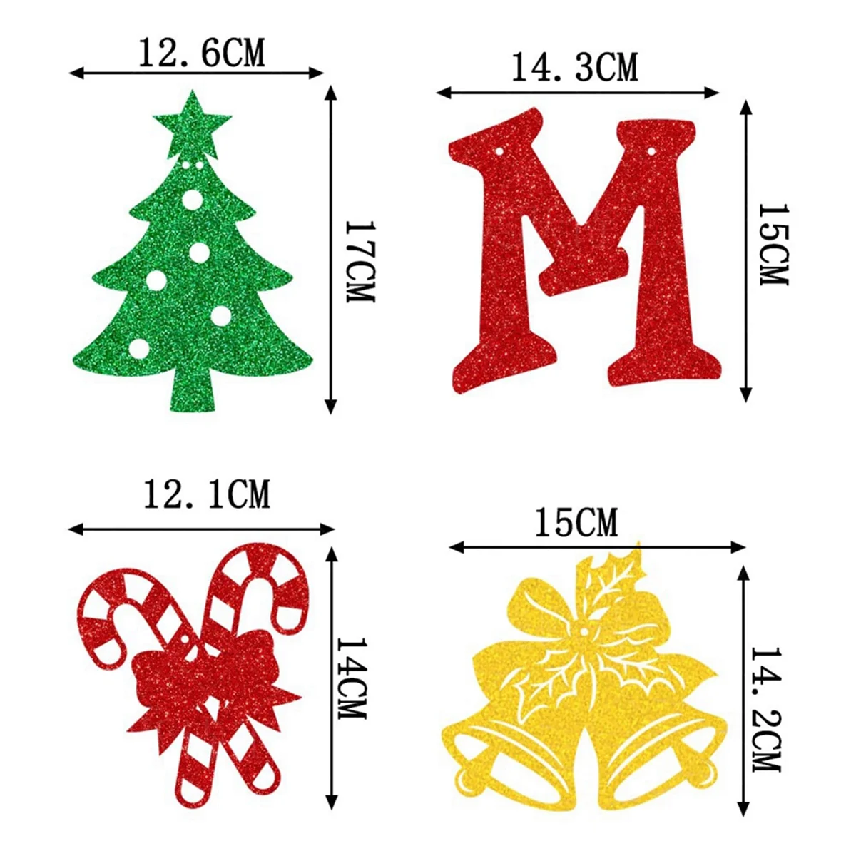 Weihnachts banner und Glitzer Weihnachts zeichen Banner Weihnachts banner Party dekorationen für Wand party liefert Kit