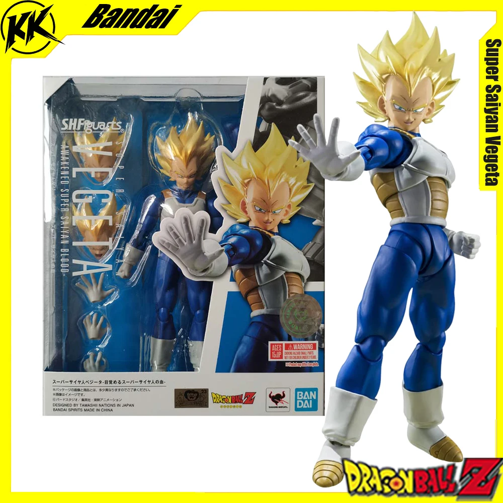 

IN STOCK Original Dragon Ball Z S.H.Figuart Super Saiyan Vegeta Awakening Super Saiyan Blood Action Figure Collection Toy