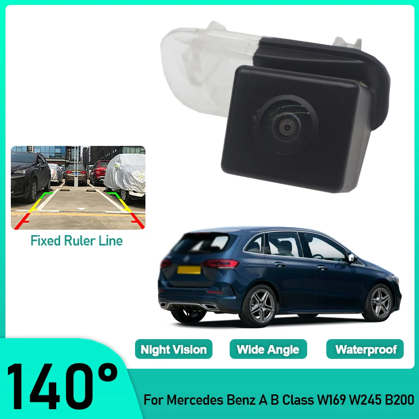 

140° 1080P HD CCD Waterproof Car Rear View Camera For Mercedes Benz A B Class W169 W245 B200 Reverse Parking Accessories