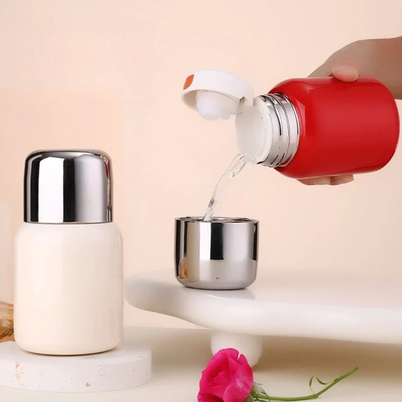 320/520ml Small Capacity 316 Stainless Steel Mini Chubby Insulated Bottle Outdoor Portable Pocket Cup Easy To Drink Cup