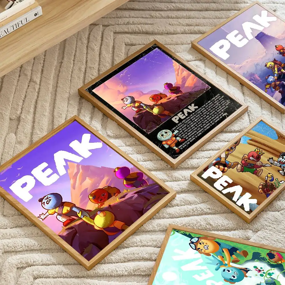 Game PEAK Co-Op Climbing Adventure Classic Vintage Posters Vintage Room Home Bar Cafe Decor Nordic Home Decor