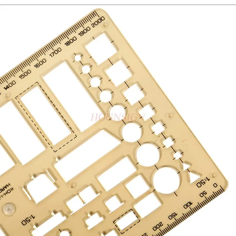 1pcs Bathroom template ruler, architectural design drawing ruler, interior decoration design ruler, bathroom template ruler