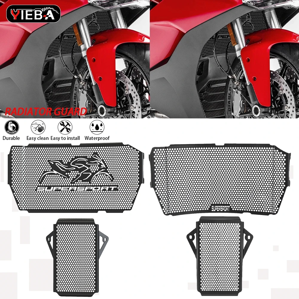 

2026 Motorcycle Radiator Guard Cover Grille Protector Oil Cooler Guard For Ducati SuperSport 939S 939 950S 950 2017-2025 2023