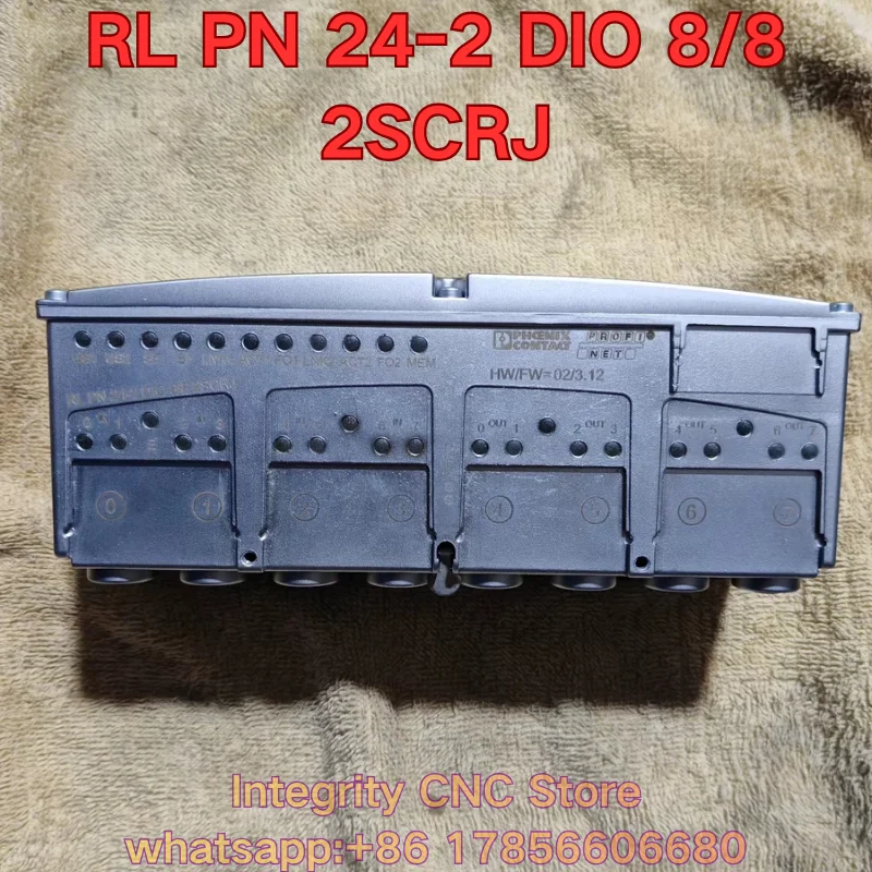 Second-hand RL PN 24-2 DIO 8/8 2SCRJ PLC module function test is normal 2773513