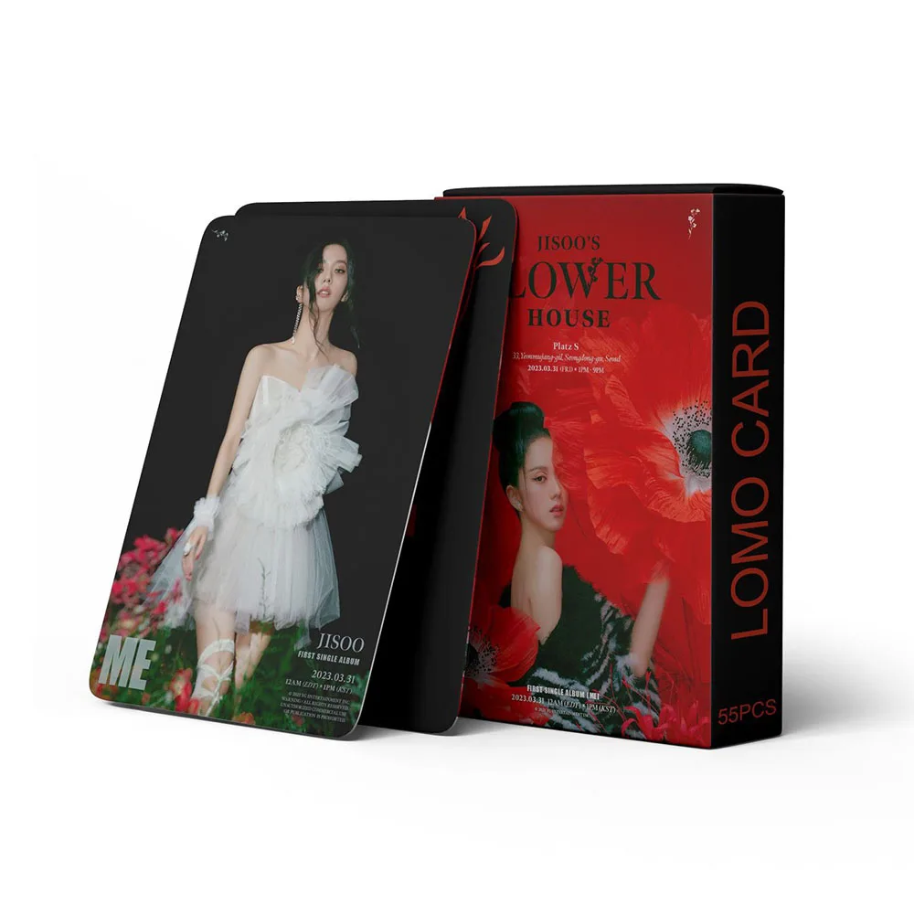 BP Pink Ink JISOO ME Kim Ji-soo SOLO Album Card FLOWER Card