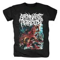 Men Tshirt High Quality Y2k Top Streetwear Awesome Russia Abominable Putridity T Shirt Women Short Sleeve Retro Rock Band Cotton