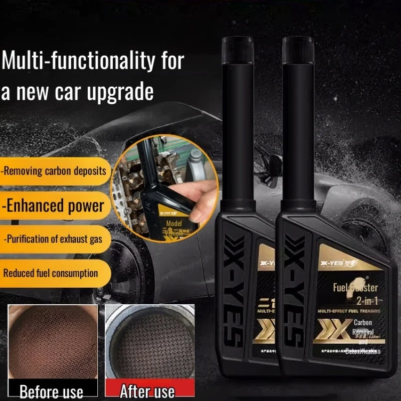 

Очиститель топлива «два в одном» Очиститель двигателя Очиститель топлива Бензиновая добавка Удаление углерода автомобиля Очистка Техническое обслуживание Очистка масла