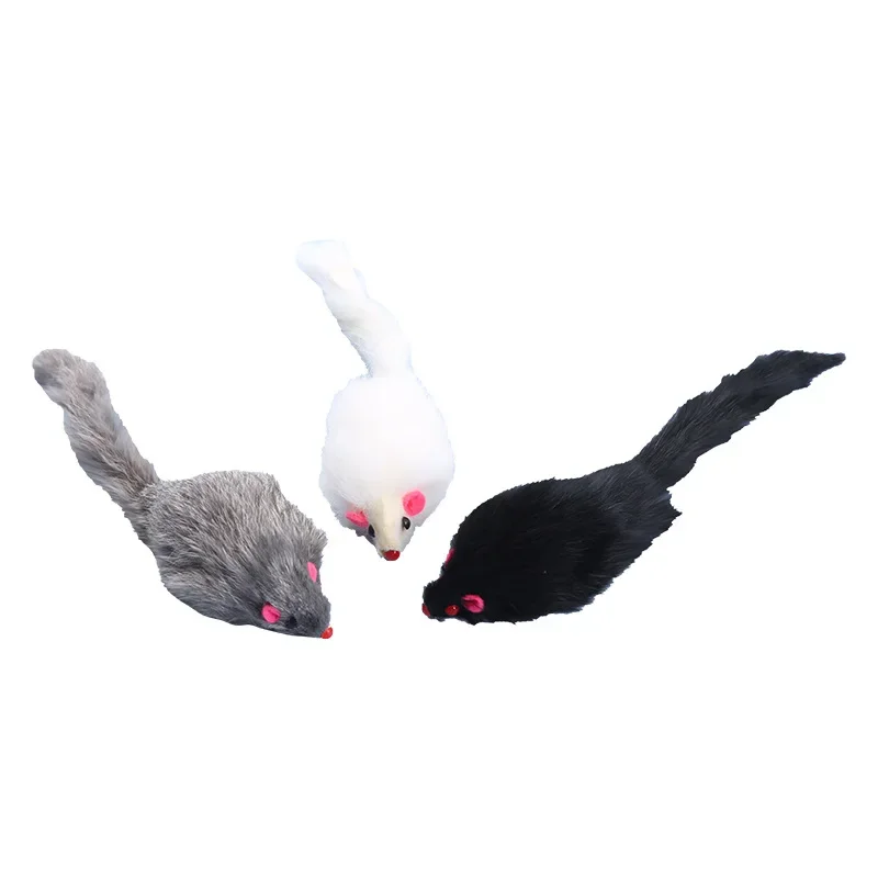 Cat toy rabbit hair mouse pet toy plush mouse simulation mouse