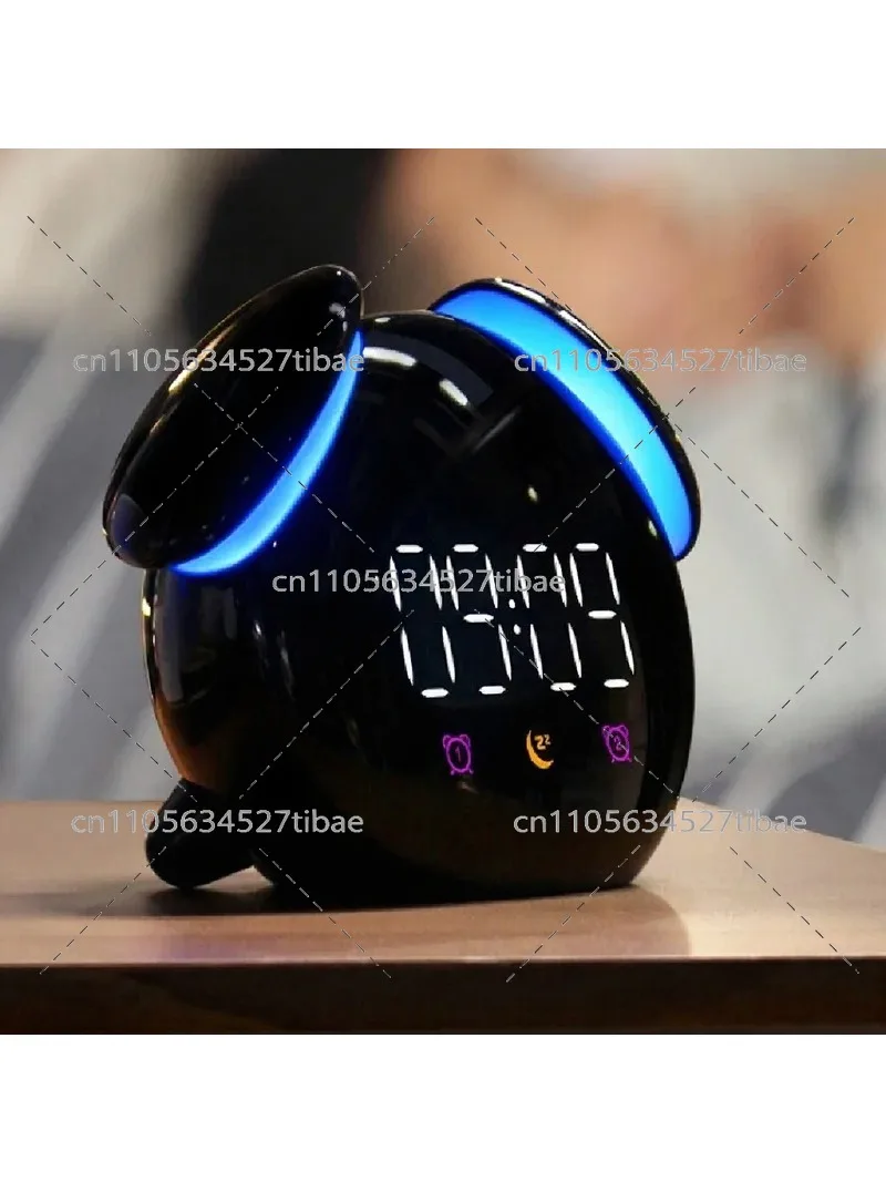 Creative Silent Mini Digital Alarm Clock for Bedside, Children's Student Luminous Clock, Cartoon Cute Gift