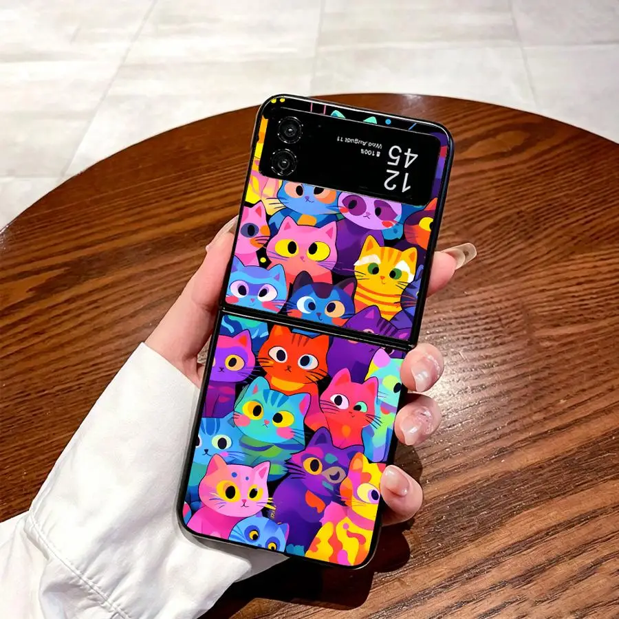 Full Cover Cat Phone Cover Case for Samsung Galaxy Z Flip 7 6 5 4 3 Z Fold 7 6 5 4 3 view 6
