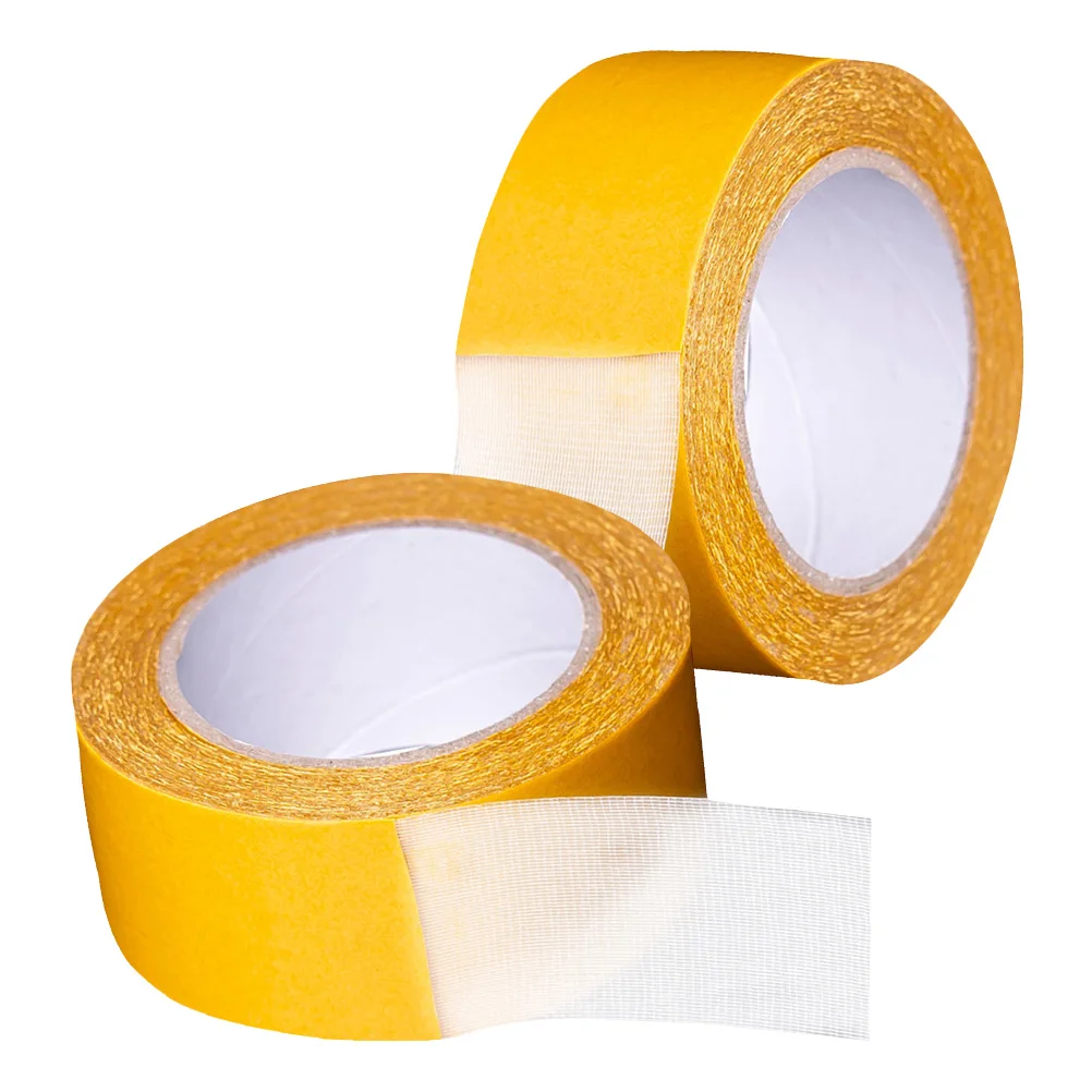 2 pezzi di nastro biadesivo in tessuto 5 cm x 10 m ad alta viscosità per tappeti resistenti nastro adesivo sigillante riparazione multiuso