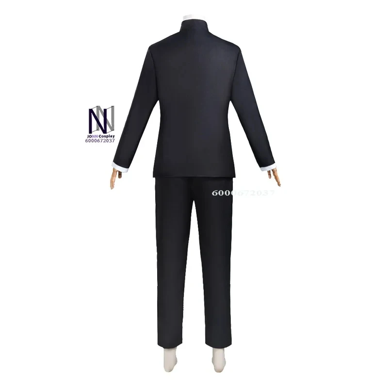 Disfraz de Cosplay de Dandadan Ken Takakura Okarun, Uniforme Escolar Gakuran con Gafas, Disfraz Unisex de Halloween; 3'x,4'f\6/Dandadan Ken Takakura Okarun Cosplay Gakuran School Uniform Outfit with Glasses Halloween Unisex Costume;5,b'7\k.