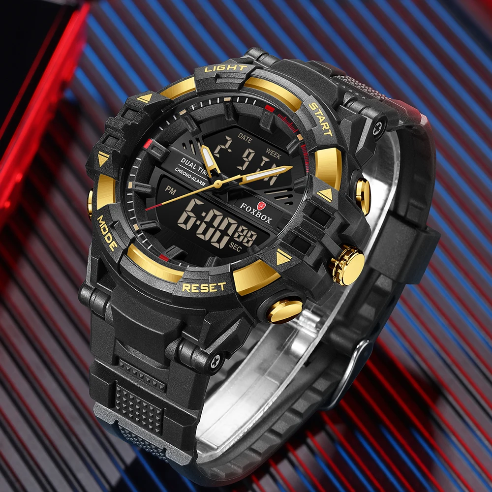 Men's Electronic Wristwatch, Waterproof Fashion Design