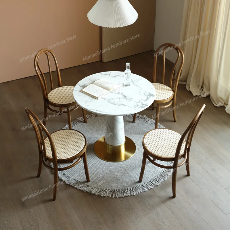 

Modern Minimalist Negotiation Table Chair Set Nordic High End Office Reception Table Coffee Shop Furniture Comedor 4 Sillas