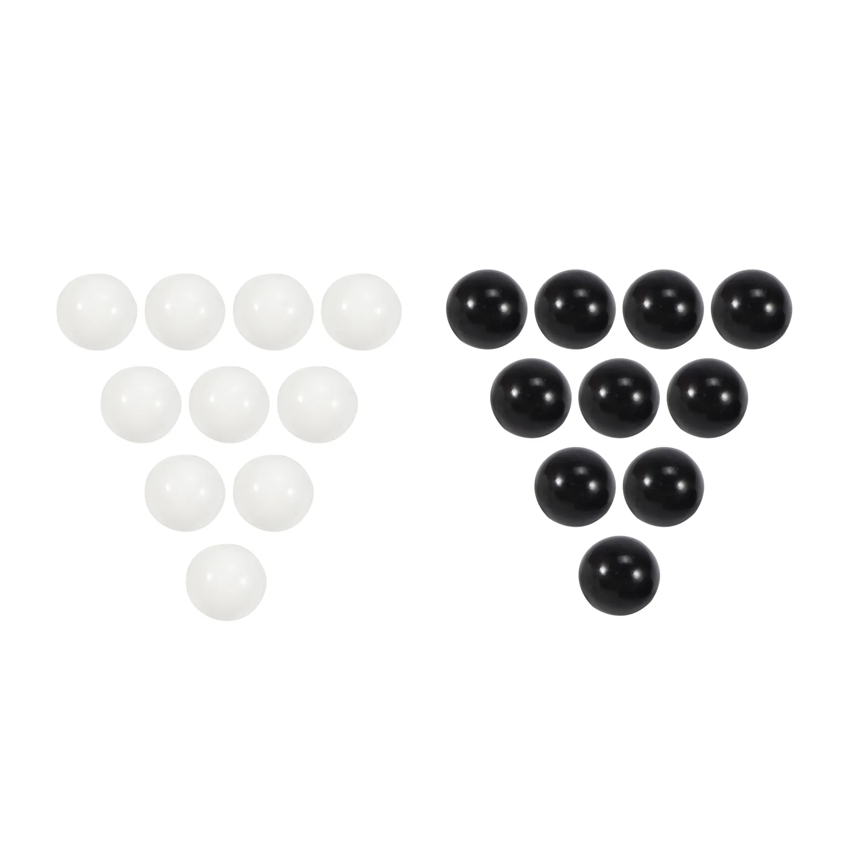 20 Pcs Marbles 16mm Glass Marbles Knicker Glass Balls Decoration Color Nuggets Toy Black and White