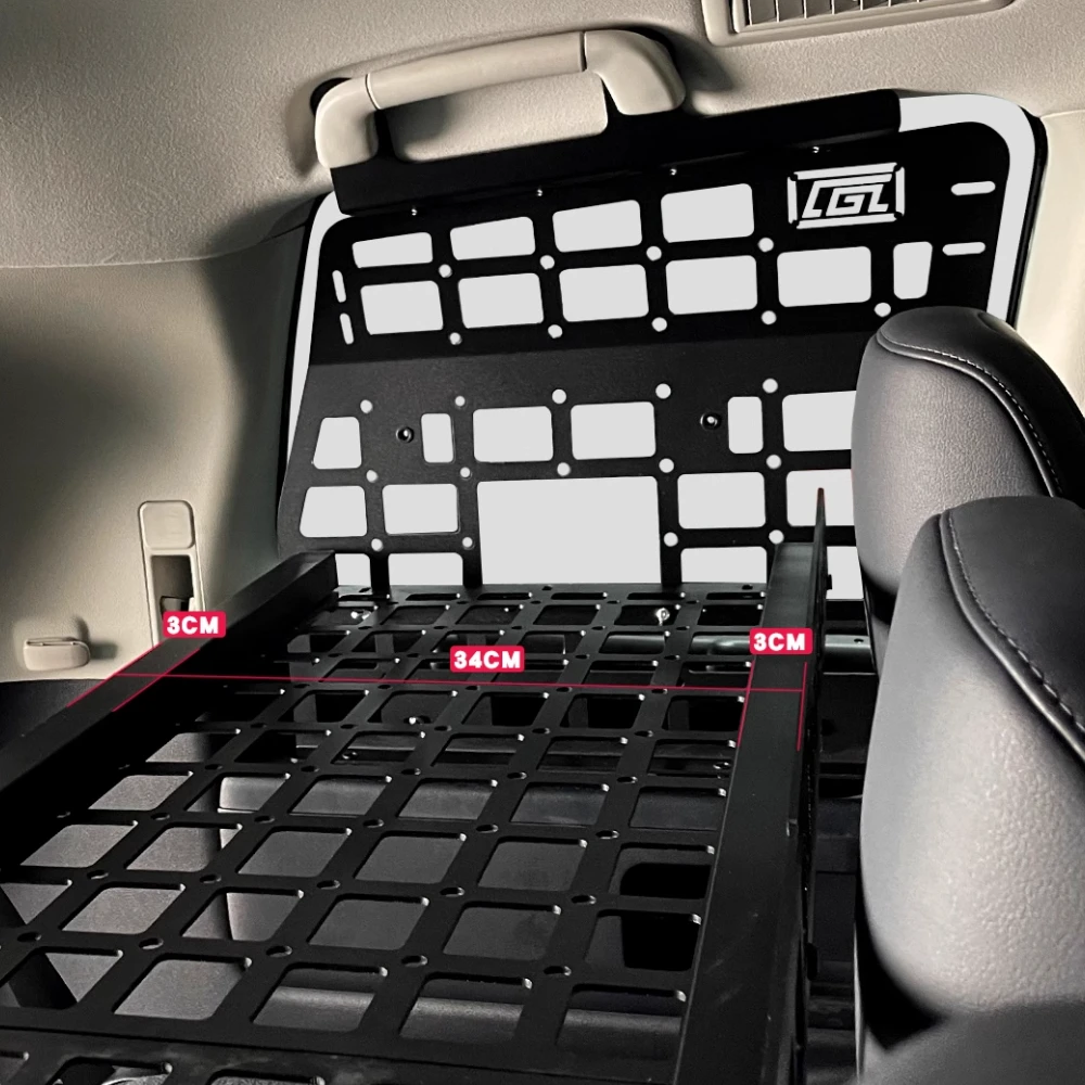 Tylna półka bagażnika Panel Molle Cargo Organizer Racks Pasuje do Toyota Land Cruiser LC200 J200 2008-2021 7-miejscowy — zdjęcie 7